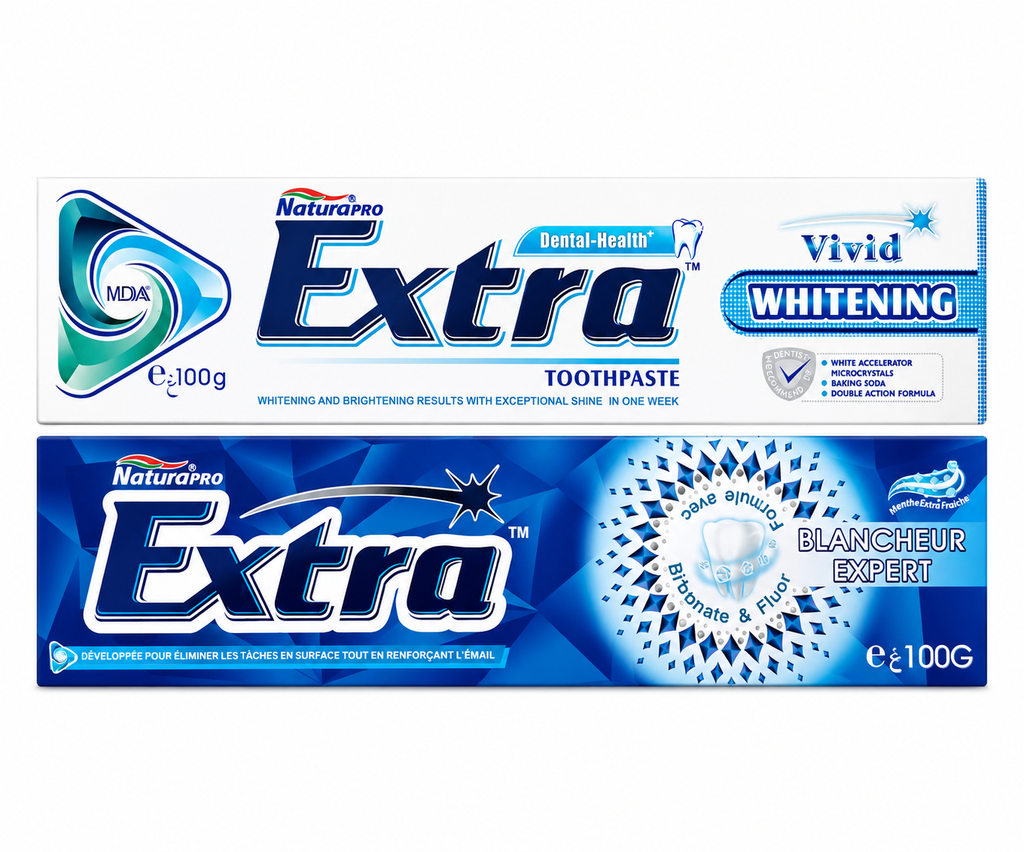 Extra Zahnpasta - verschiedene Sorten