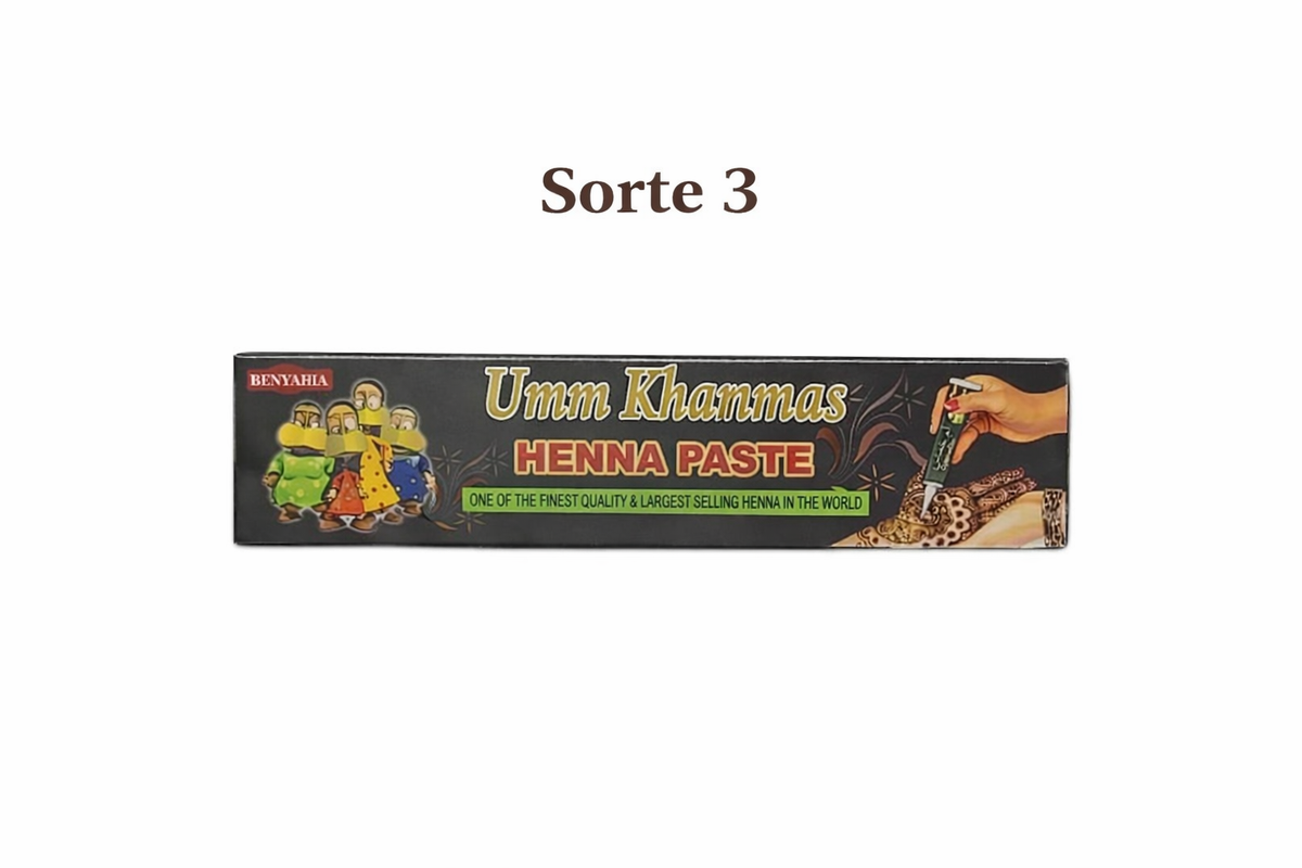 Henna Paste - verschiedene Sorten