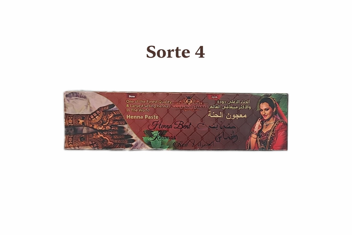 Henna Paste - verschiedene Sorten