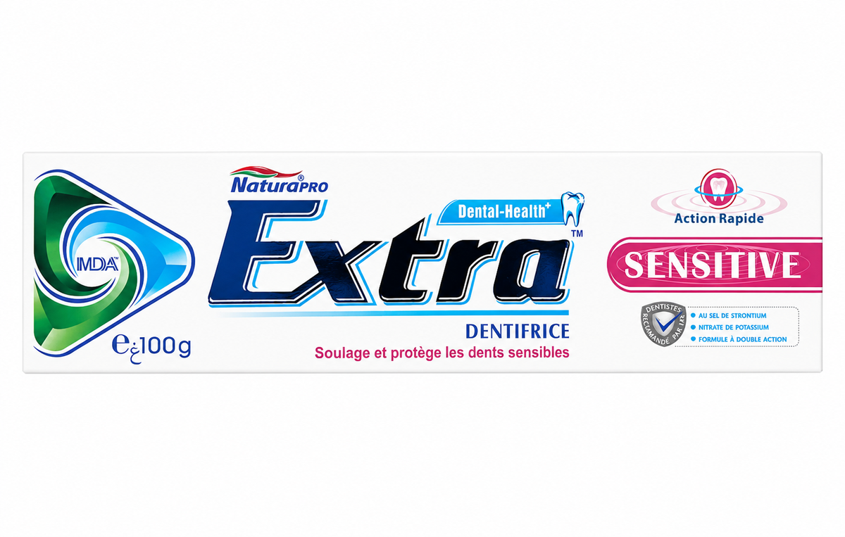 Extra Zahnpasta - verschiedene Sorten