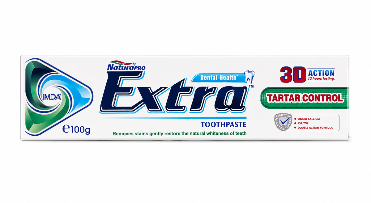 Extra Zahnpasta - verschiedene Sorten