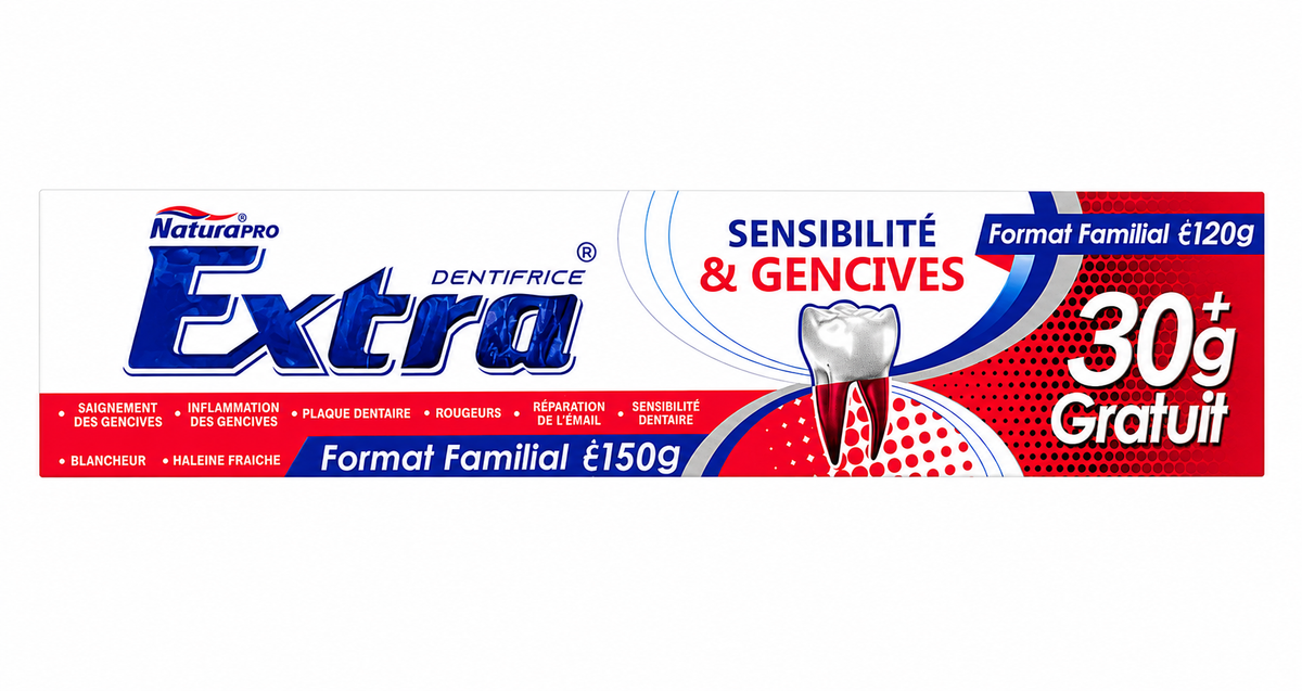 Extra Zahnpasta - verschiedene Sorten